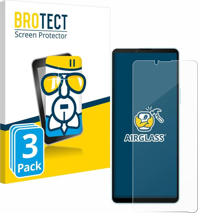 Produktbild BROTECT AirGlass Panzerglasfolie (3 Stück, Sony Xperia 10 VI)