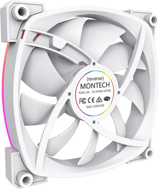 Actual product image Montech RX140 PWM - white (140 mm, 1 x)