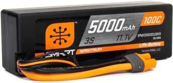 Actual product image Spektrum LiPo Pack 5000mAh 3S 11.1V 100C Smart LiPo Hardcase IC3 (11.10 V, 5000 mAh)