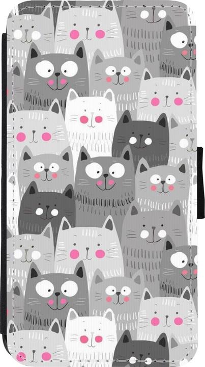 Image du produit PhoneLook Coque Wallet noir Chats gris troupeau (Apple iPhone 11 Pro)