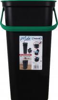 Actual product image Tontarelli moda bin with handle 24l green/black (24 l)