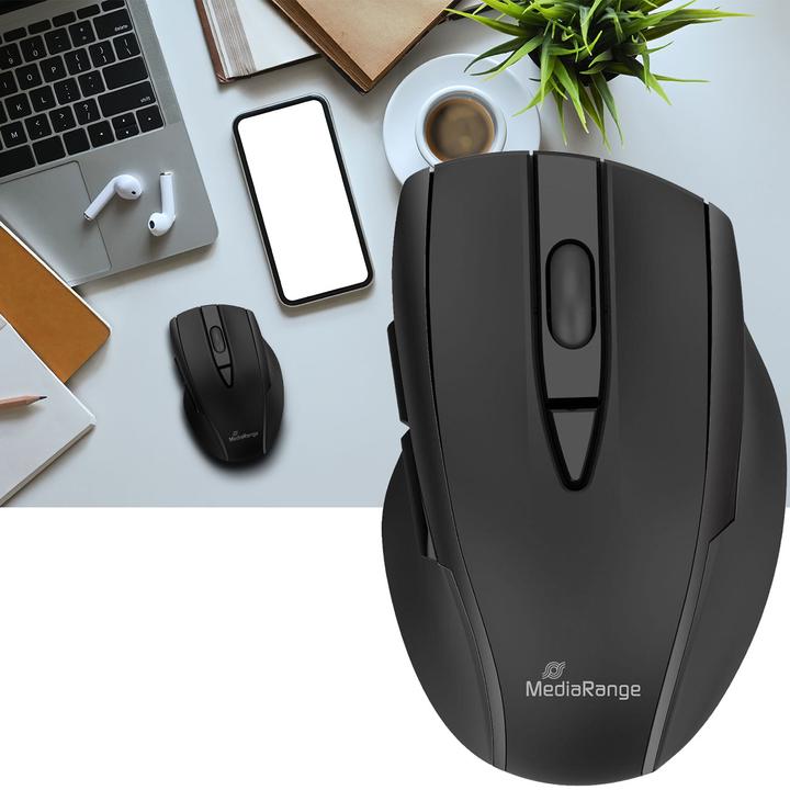 Produktbild MediaRange 5-Tasten Bluetooth Maus mit optischem Sensor (Kabellos)