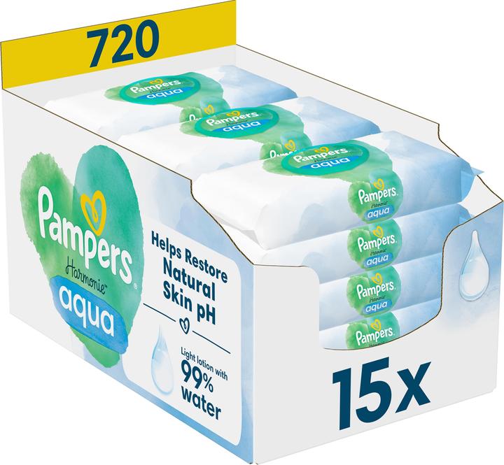 Pampers Harmonie Aqua (720 Stück)