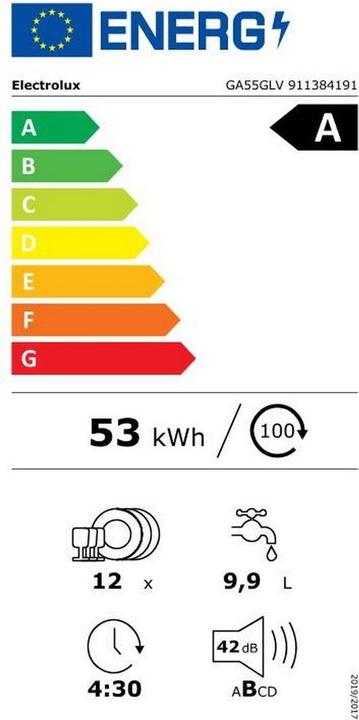 Energy Label Electrolux GA55GLV