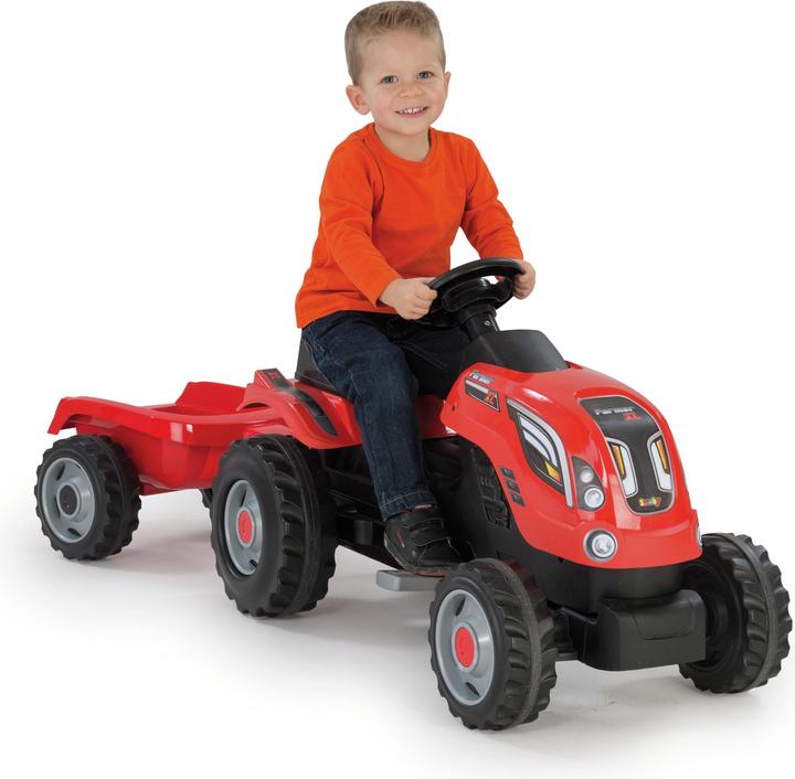 Produktbild Smoby Traktor mit Anhänger-rot