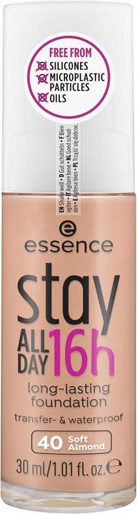Actual product image essence Foundation Stay All Day 16h Long-Lasting 40 Soft Almond (40 Soft Almond)