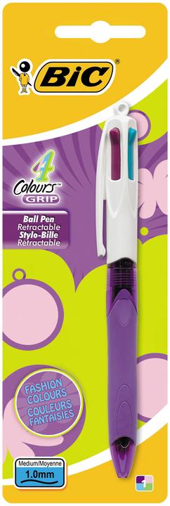 Actual product image Bic 4 Colours Grip ballpoint pen (Multicoloured, 1 x)