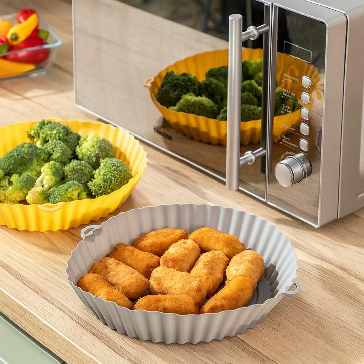 Image du produit InnovaGoods Moules en silicone avec pinceau pour friteuse à air chaud Mollicon