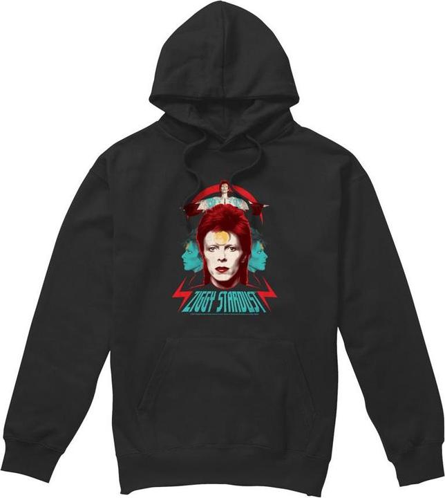 Immagine prodotto David Bowie Ziggy Heads Felpa con Cappuccio Uomo (M)