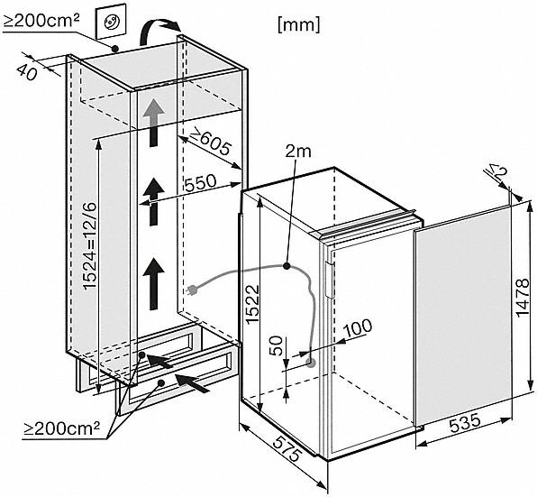 Image du produit Miele K 35543-55 EDF Re (277 l)