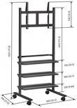 Produktbild Vogels PB 175 DISPLAY TROLLEY (Universal, 55", 50 kg)