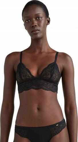 Actual product image Tommy Hilfiger Ladies Unlined Triangle Bralette Triangle Bra, Black, S (S)