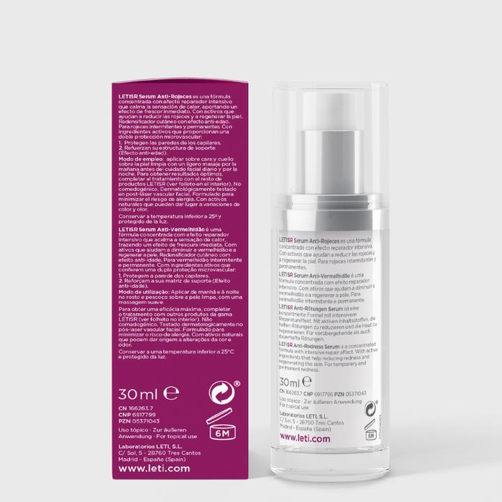 Immagine prodotto Leti LETISR Siero Anti-Rossore per Pelle Sensibile e Arrossata, Soluzione da 30 ml (30 ml)
