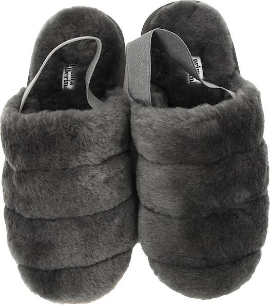 Actual product image Prima Ballerina Eva Grey lambskin slippers (38)