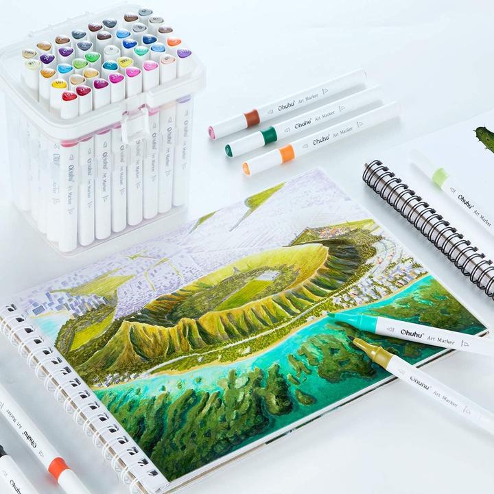 Productafbeelding Ohuhu Kunststift (Veelkleurig, 48 x)