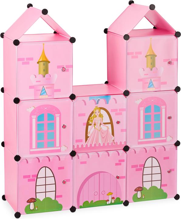 Actual product image Relaxdays Interlocking Castle Storage Shelf