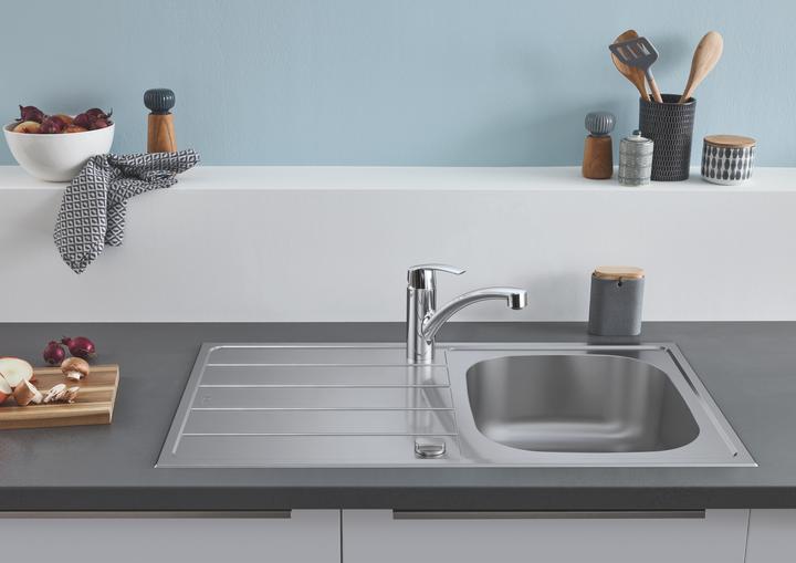 Productafbeelding Grohe K200 roestvrijstalen spoelbak met afdruiprek (Aanrecht, 50 cm, 86 cm)