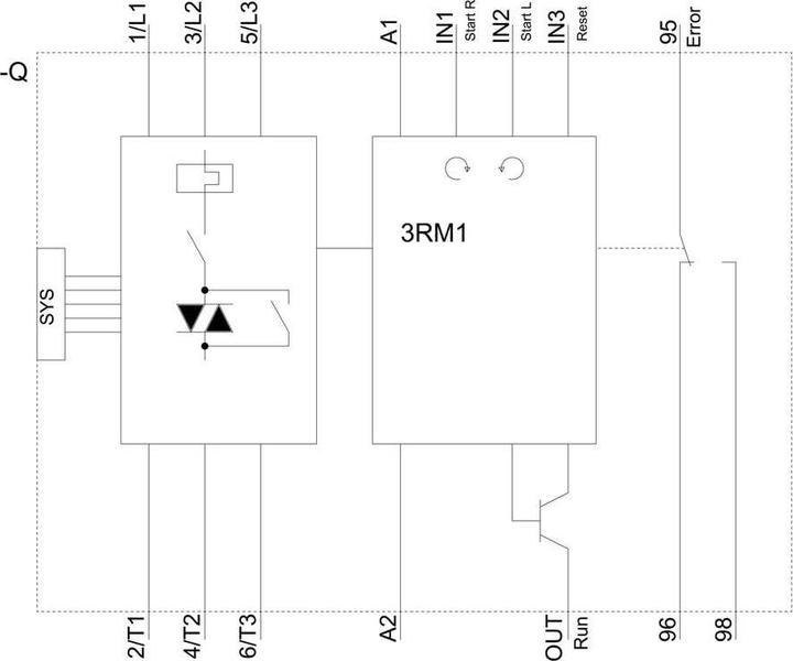 Produktbild Siemens SIRIUS 3RM1 Rev starter 0.4-2.0A DC