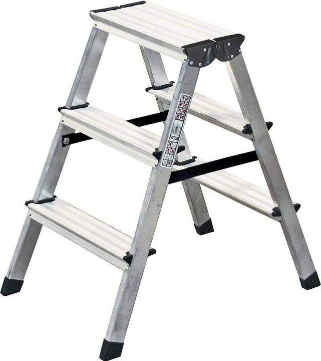 Krause Aluminium double step ladder (Stepladder, 75 cm)