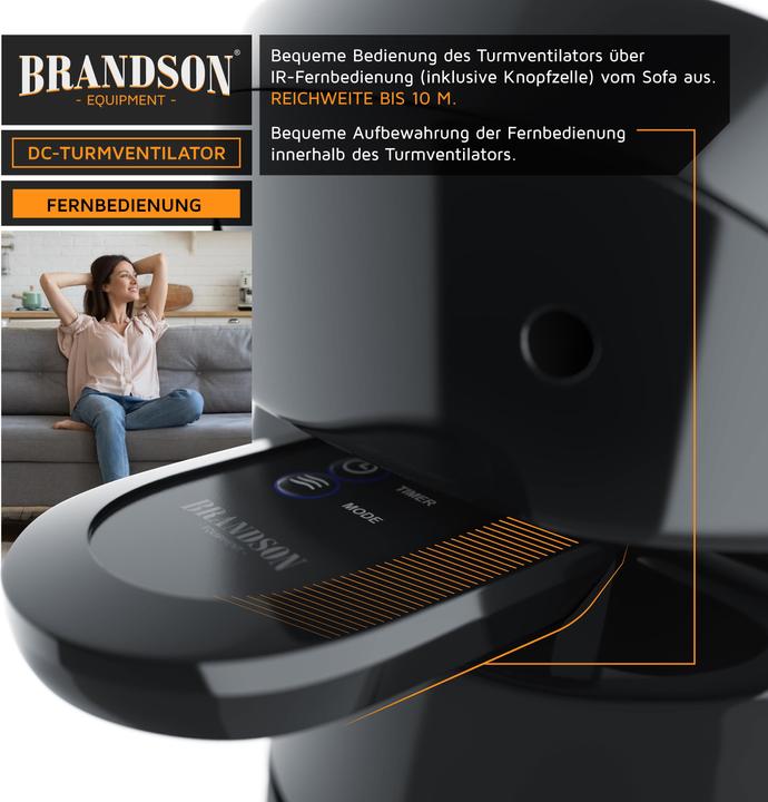 Immagine prodotto Brandson Ventilatore a torre (48 dB)