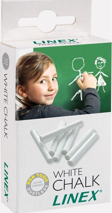 Linex Wandtafel-Kreiden (Weiss, 10 x)