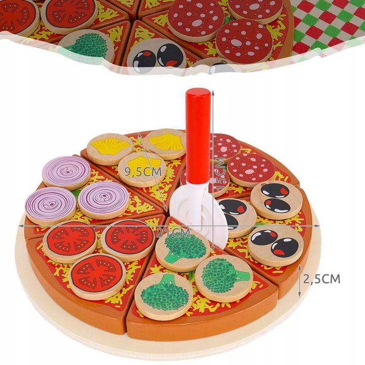 Kruzzel Pizza set with Velcro fastener