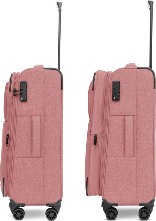 Actual product image Redolz Essentials 12 THREE SET 4-wheel suitcase set, 3-piece, with stretch fold (201 l, XL (from 140l))