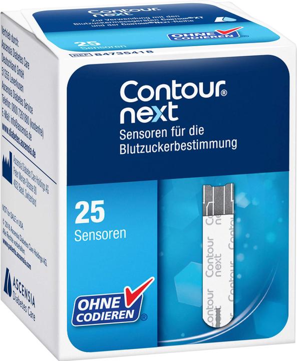 Produktbild Contour next Sensoren für die Blutzuckerbestimmung, 25 St. Teststreifen (Teststreifen)