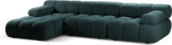 Actual product image Micadoni Velvet Modular Left Corner Sofa, "Bellis", 4 Seats, 282x155x70 Made in Europe (Corner sofa)