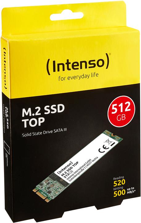 Actual product image Intenso top performance (512 GB, M.2 2280)