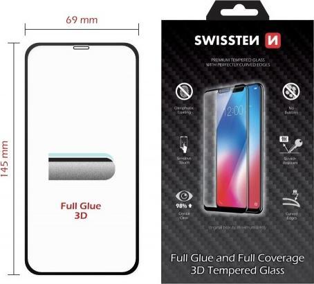 Actual product image Swissten Ultra Durable 3D Full Glue Glass (1 Piece, Apple iPhone 11)