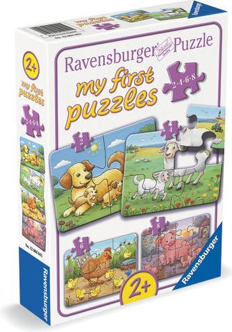 Actual product image Ravensburger Children's puzzle - 12004041 Small farm animals - my first puzzle with 2,4,6,8 pieces - (8 pieces)
