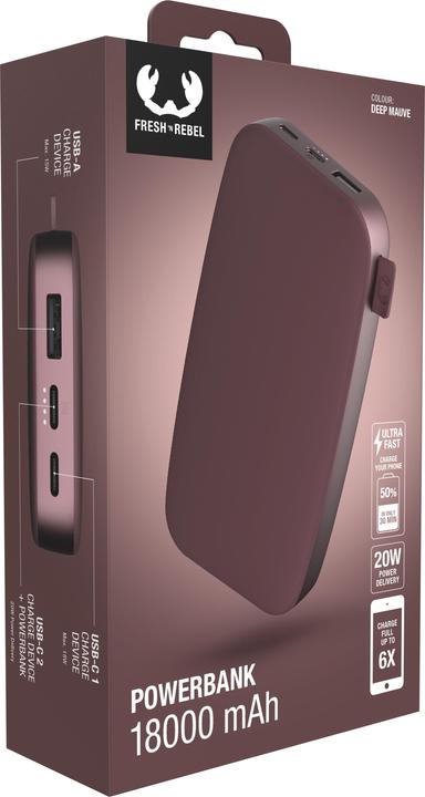 Produktbild Fresh'N Rebel Powerbank (18000 mAh, 20 W, 66.60 Wh)