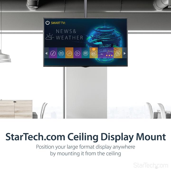 Actual product image StarTech TV Mount Ceiling Long Pole (Ceiling, 75", 50 kg)