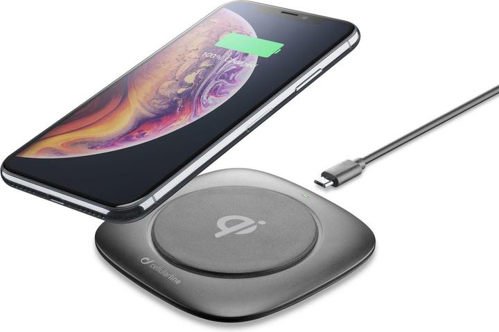 Image du produit Cellularline Chargeur à induction 2000 mA qi Fast Easy WIRELESSPAD10WK Sorties Chargeur à induction Standard Noir (10 W)