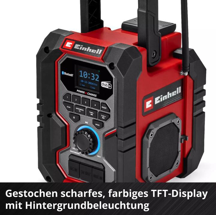 Actual product image Einhell Baustellenradio Akku-Radio TE-CR 18 Li DAB+/FM/BT, Solo (DAB+, Bluetooth)