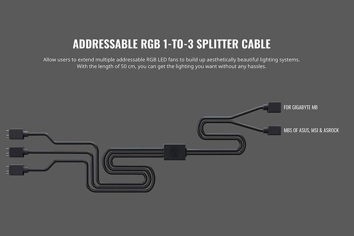 Produktbild Cooler Master Addressable RGB 1-to-3 Splitter Cable