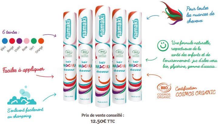 Image du produit Namaki Mascara cheveux bio 9ml, violet (Violet)