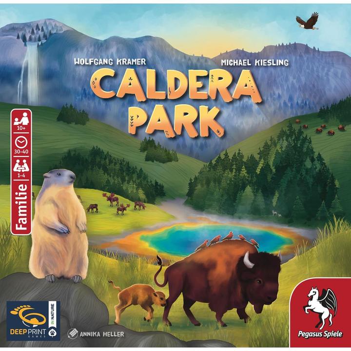 Produktbild Pegasus 57808G - Caldera Park, Brettspiel, für 1-4 Spieler, ab 10 Jahren (DE-Ausgabe) (Deutsch)