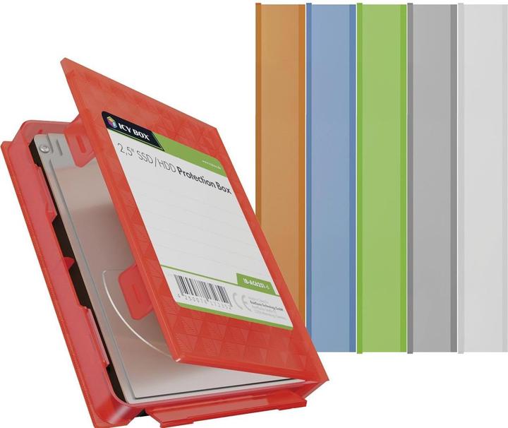 Actual product image Icy Box IB-AC6251-6 2.5"-Festplatte Schutzgehäuse 6er Pack
