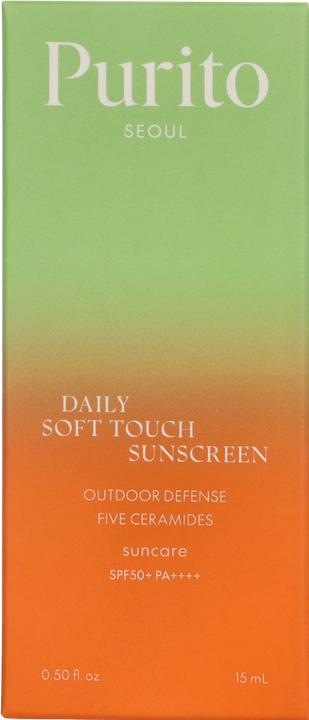 Actual product image Purito SEOUL - Daily Soft Touch Sunscreen (Suntan cream, SPF 50, 15 ml)