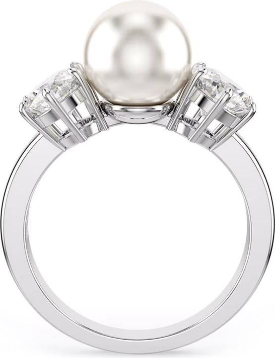Immagine prodotto Swarovski Anello Matrix perlina di cristallo taglio rotondo bianco (55)