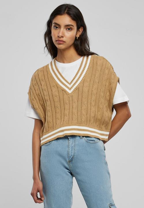 Image du produit Urban Classics Ladies Cropped Knit College Slipover (L)