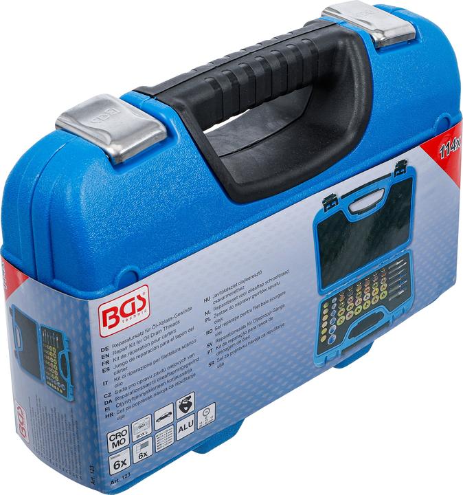 Produktbild BGS Reparatursatz für Öl-Ablass-Gewinde 114-tlg.