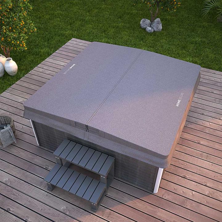 Produktbild Home Deluxe Outdoor Whirlpool TEAM-STAR, 34 Massagedüsen LED, Treppe und Thermoabdeckung, 5 Personen (5 Pers.)