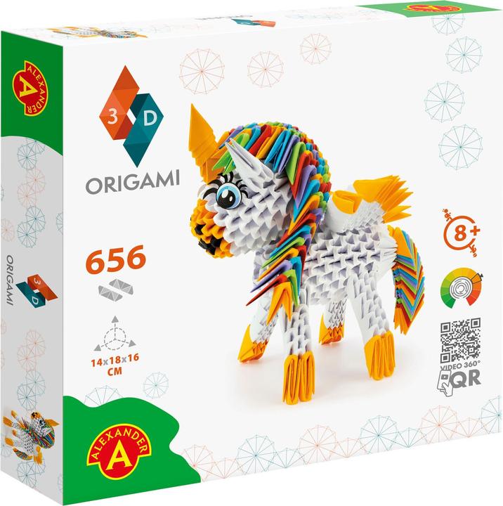 Actual product image Selecta Spielzeug ORIGAMI 3D - Unicorn, 656 parts