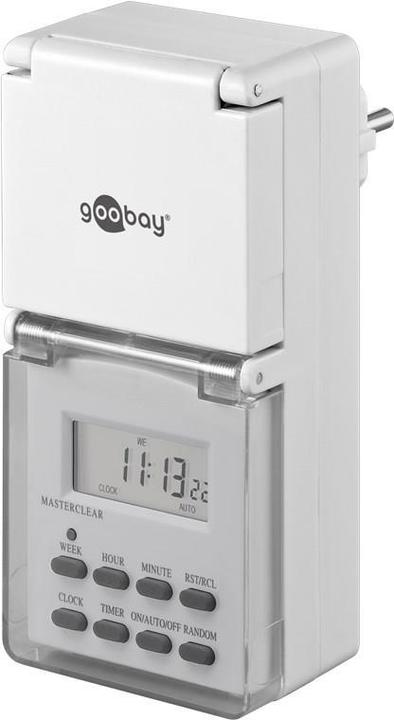 Immagine prodotto Goobay Timer digitale IP44, 3 pezzi, bianco
