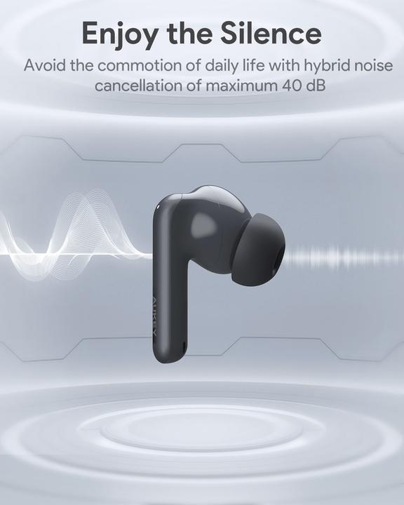 Image du produit Aukey MOVE - Écouteurs (ANC, 30 h, Sans fil)