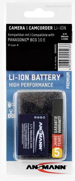 Actual product image Ansmann A-Pan DMW-BCG10 (Camera battery)