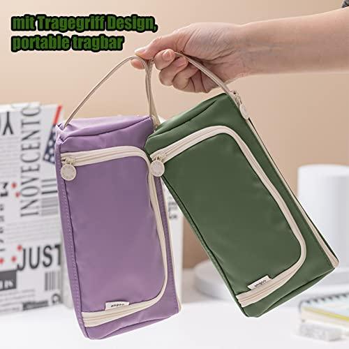 Immagine prodotto Only-Bags.Store Astuccio per matite astuccio per matite per adolescenti di grande capacità per la scuola e l'ufficio